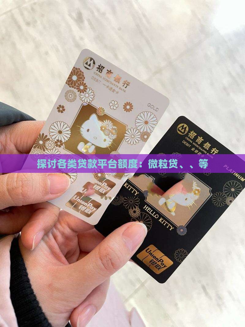 探讨各类贷款平台额度：微粒贷、、等