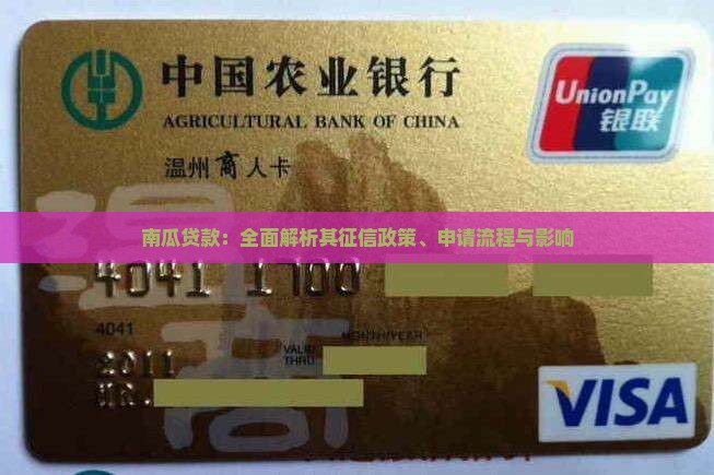南瓜贷款：全面解析其征信政策、申请流程与影响