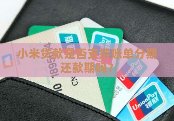 小米贷款是否支持账单分期还款期吗？