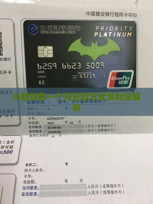 小额贷款一个月还款方式及利息解析