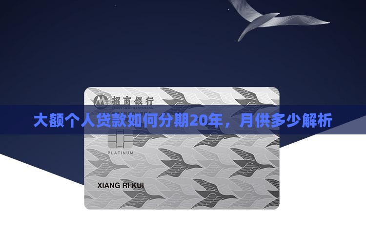 大额个人贷款如何分期20年，月供多少解析