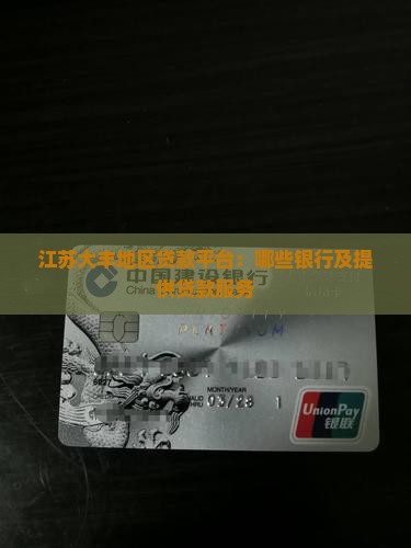 江苏大丰地区贷款平台：哪些银行及提供贷款服务