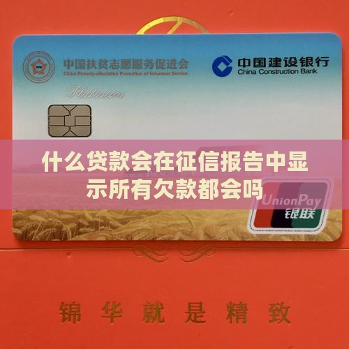 什么贷款会在征信报告中显示所有欠款都会吗