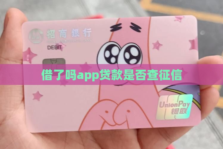 借了吗app贷款是否查征信