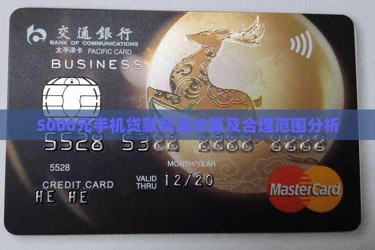 5000元手机贷款利息计算及合理范围分析