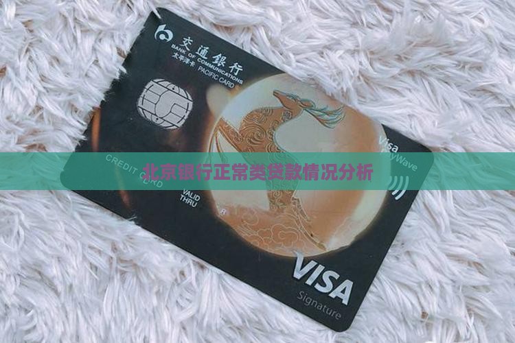 北京银行正常类贷款情况分析