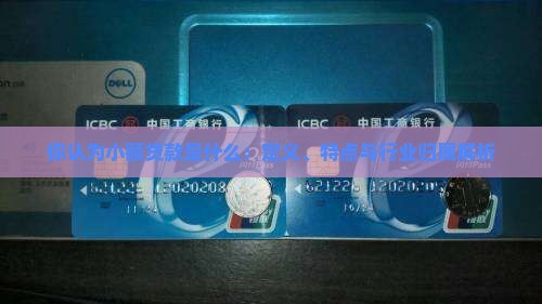 你认为小额贷款是什么：定义、特点与行业归属解析