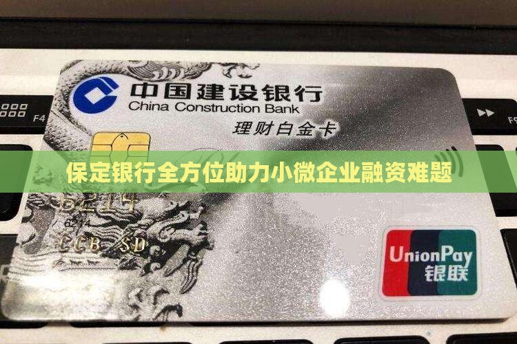 保定银行全方位助力小微企业融资难题