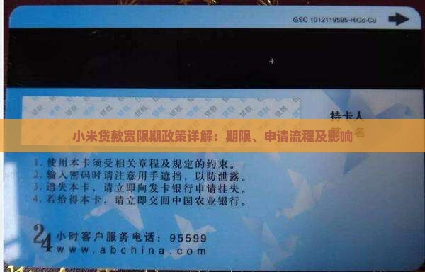 小米贷款宽限期政策详解：期限、申请流程及影响