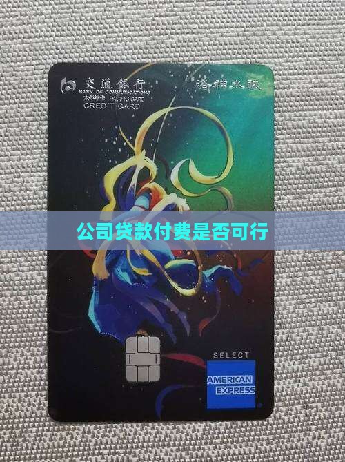 公司贷款付费是否可行