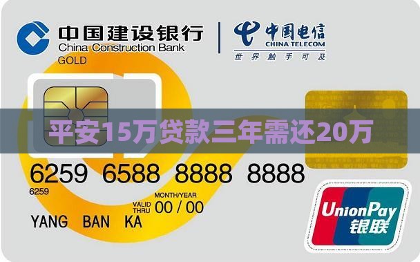 平安15万贷款三年需还20万