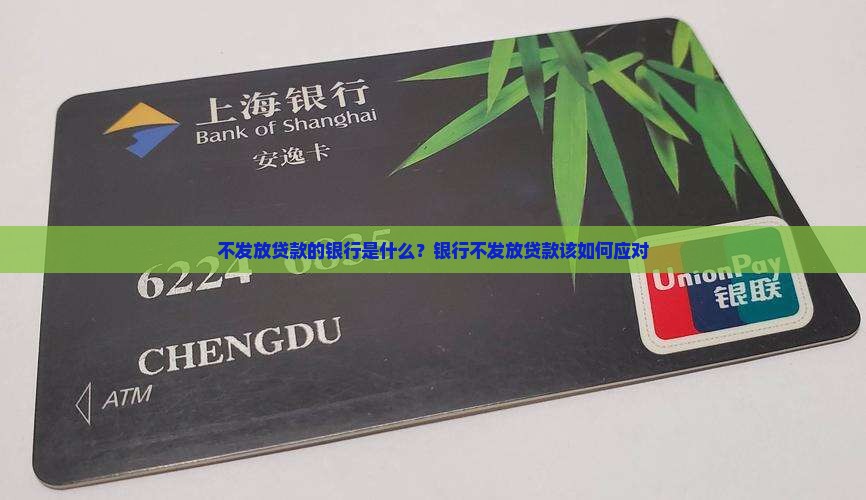 不发放贷款的银行是什么？银行不发放贷款该如何应对