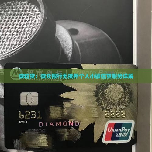 微粒贷：微众银行无抵押个人小额信贷服务详解