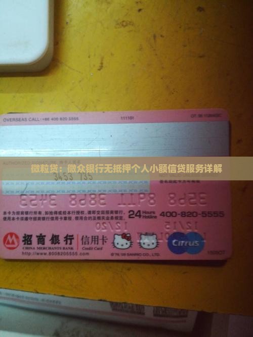 微粒贷：微众银行无抵押个人小额信贷服务详解