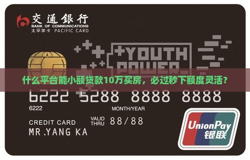 什么平台能小额贷款10万买房，必过秒下额度灵活？