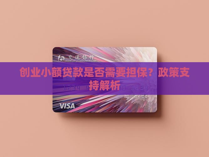 创业小额贷款是否需要担保？政策支持解析