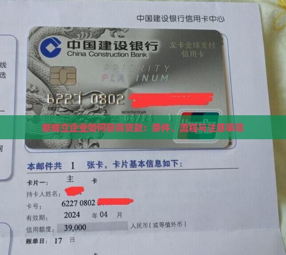 新成立企业如何获得贷款：条件、流程与注意事项
