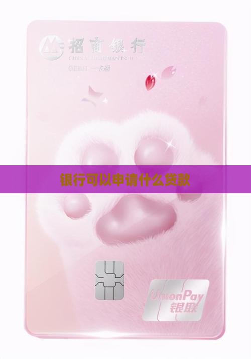 银行可以申请什么贷款