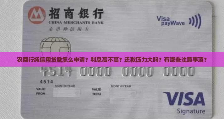 农商行纯信用贷款 农商行纯信用贷款
