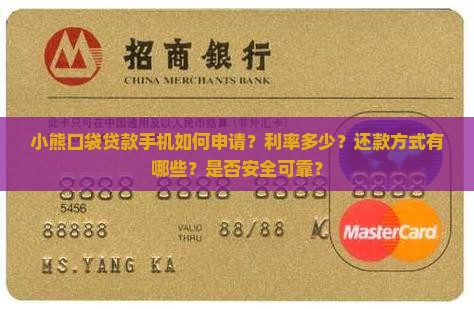 小熊口袋贷款手机