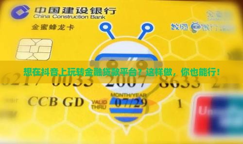 怎么在抖音做金融贷款平台