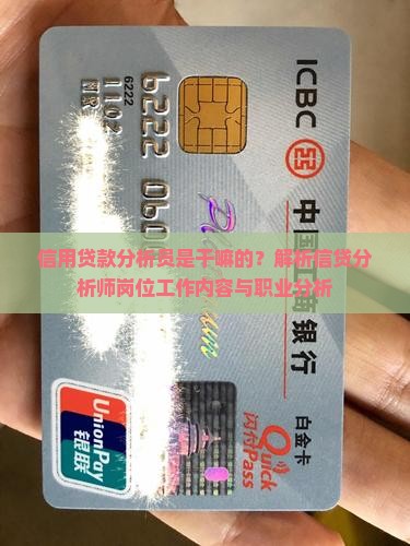 信用贷款分析员是干嘛的