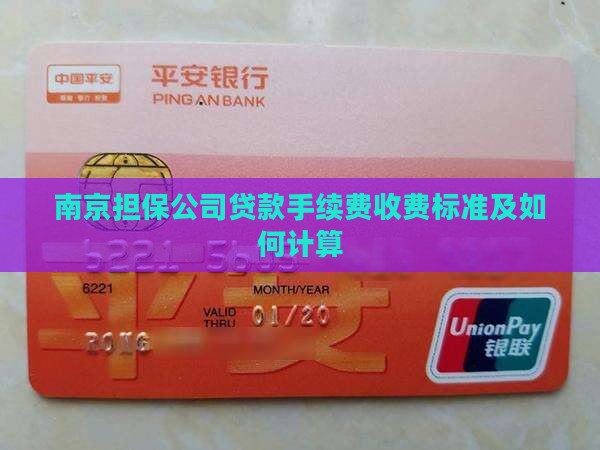 南京担保公司贷款手续费