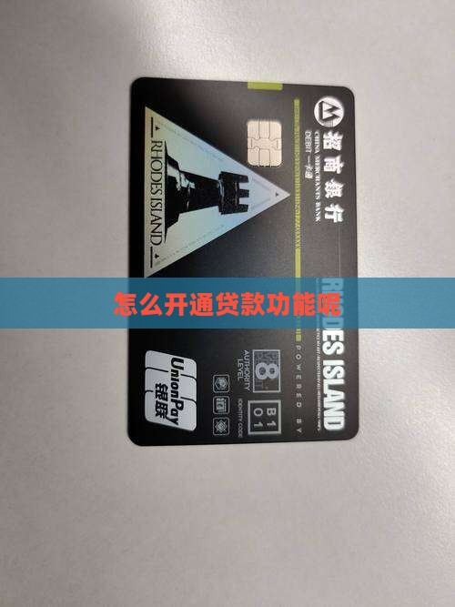 怎么开通网络贷款功能呢
