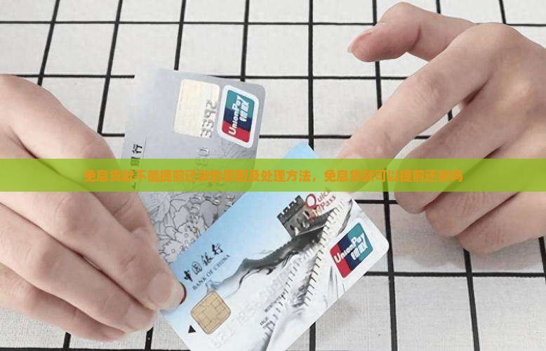免息贷款不能提前还款