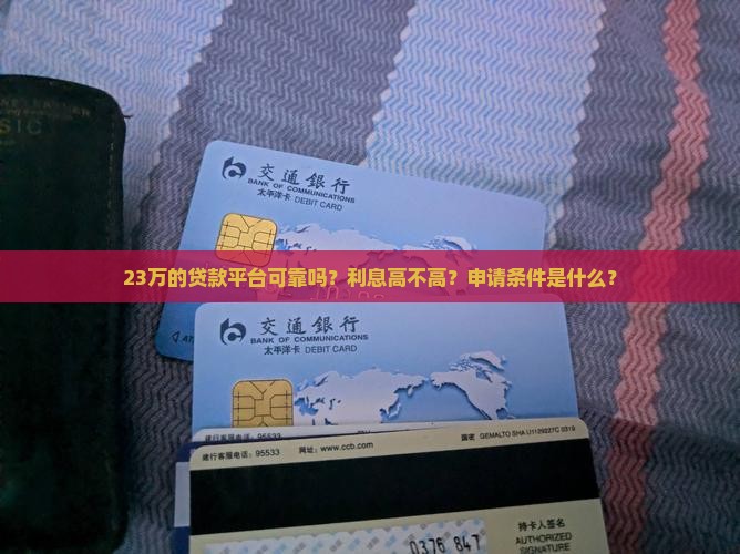 23万的贷款平台