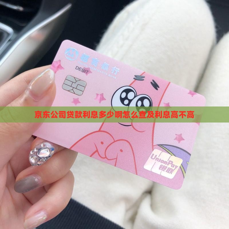 京东公司贷款利息多少啊