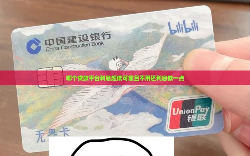 哪个贷款平台利息超低