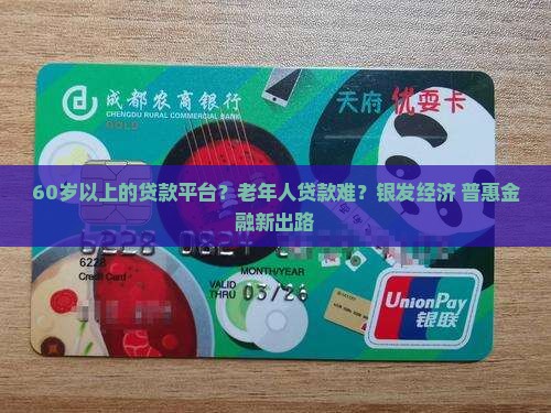 60岁以上的贷款平台