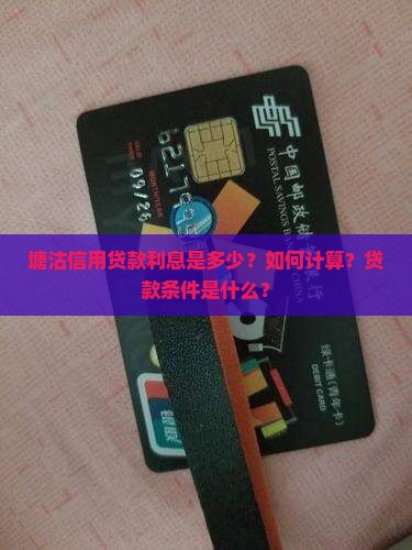 塘沽信用贷款利息
