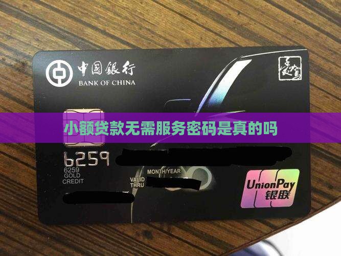 小额贷款无需服务密码