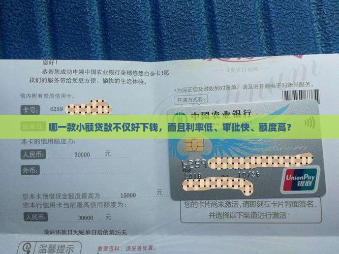 哪一款小额贷款好下钱 哪一款小额贷款好下钱