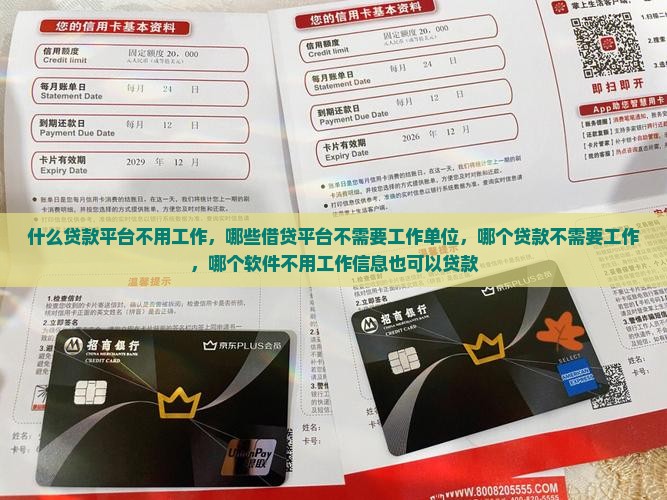 什么贷款平台不用工作