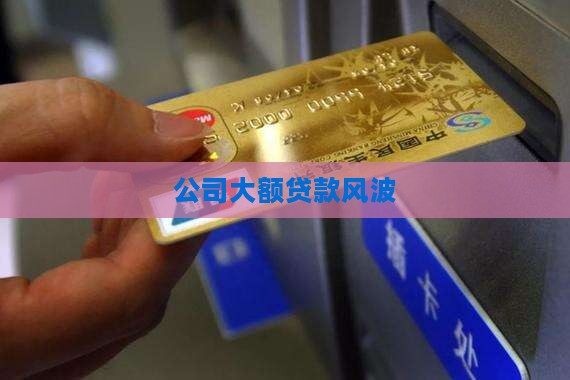 公司到处大额贷款