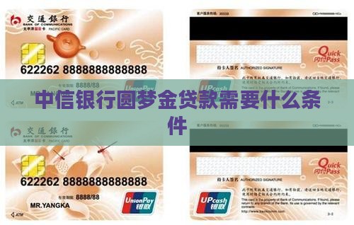 圆梦金贷款需要什么条件