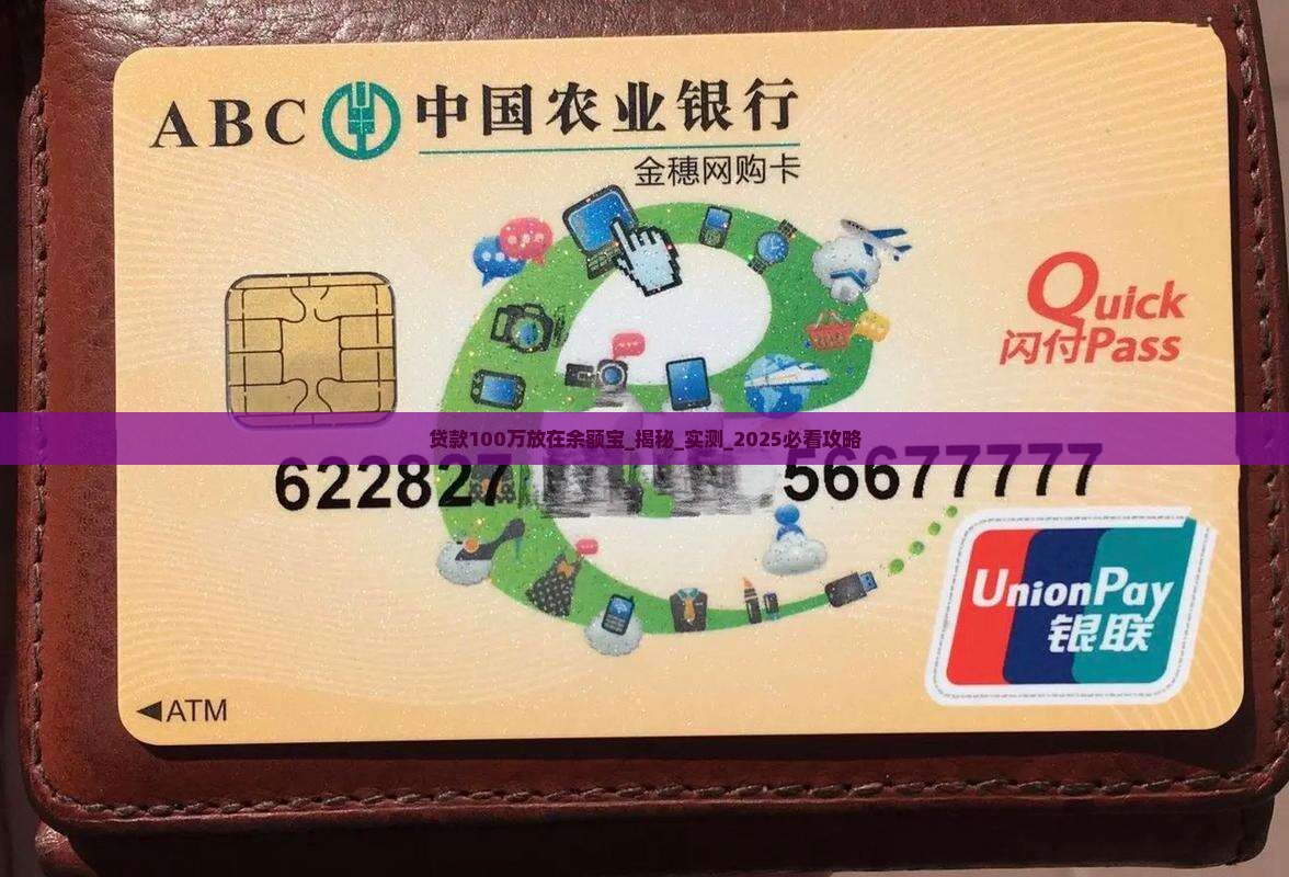 贷款100万放在余额宝