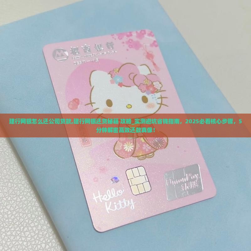 建行网银怎么还公司贷款
