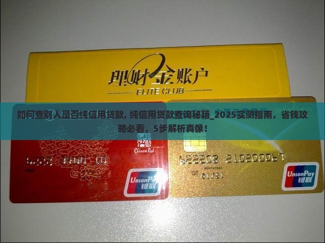 如何查别人是否纯信用贷款