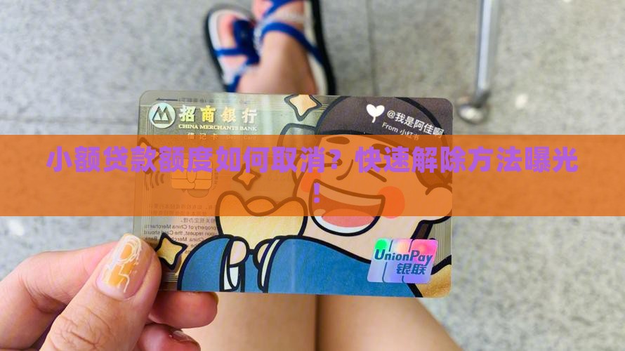 小额贷款额度如何取消