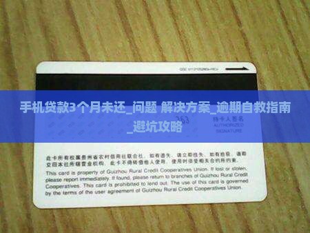 手机贷款3个月未还