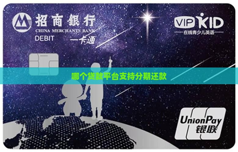 哪个贷款能分期还款的