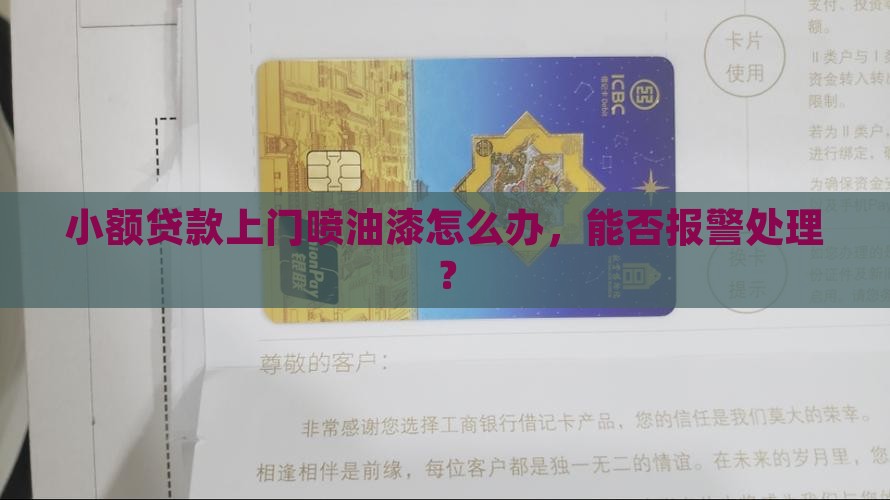 小额贷款上门喷油漆怎么办，能否报警处理？