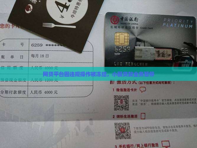 网贷平台因违规操作被冻结，小额贷款业务暂停