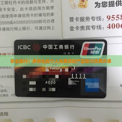 农业银行：多样化的个人消费贷款产品助力消费升级