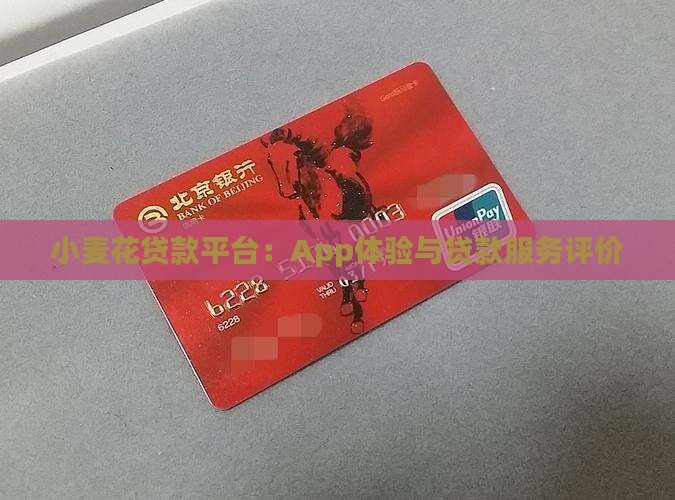 小麦花贷款平台：App体验与贷款服务评价