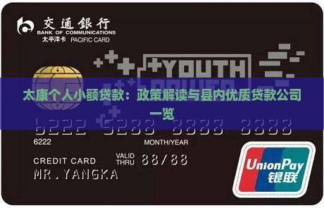 太康个人小额贷款：政策解读与县内优质贷款公司一览